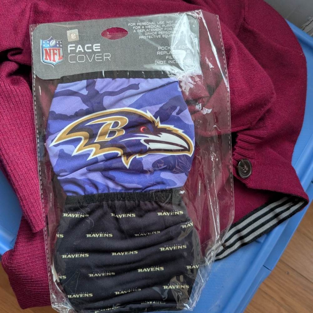 NFL ravens face cover x2